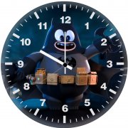 batman fun art a0 wall clock