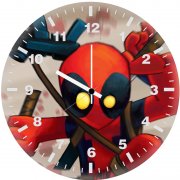 chibbi deadpool f8 wall clock