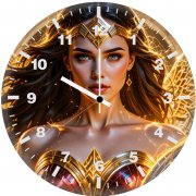 wonder woman warrior of themyscira lx wall clock
