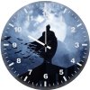batman with bats i0 wall clock