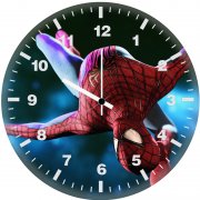 amazing spiderman digital art qq wall clock