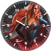 supergirl fly 0x wall clock