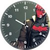 red hood illustration g7 wall clock