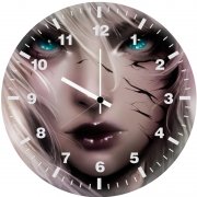 venom girl art r2 wall clock