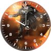 the rebirth if superman wearing black suit gg wall clock