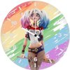 harley quinn ink and madness xx wall clock