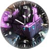 purple transformers w6 wall clock