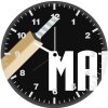 batman logo minimalism hd uk wall clock