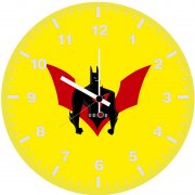 batman beyond caped crusader 9t wall clock