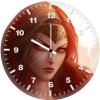 wonder woman anger q0 wall clock
