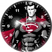 superman monochrome art uw wall clock