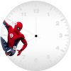 spiderman along side wall nj wall clock