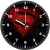 superman 3d logo im wall clock