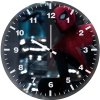 spiderman watching the city from top 2o wall clock