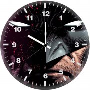 batman closeup mask fp wall clock