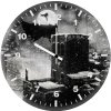 superman batman monochrome xd wall clock