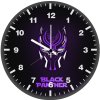 black panther neon uh wall clock