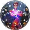 batman and flash together sq wall clock