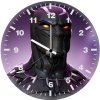 black panther glowing eyes 0h wall clock