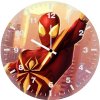 spiderverse classic iron poster vy wall clock
