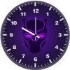 black panther helmet illustration 36 wall clock