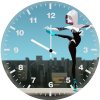 spider gwen dancing au wall clock