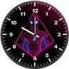 neon spiderman 7n wall clock