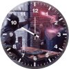 batman superman laser eye ti wall clock