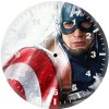 captain america new sketch art 2b wall clock