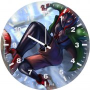 spiderman into the spiderverse digital art ov wall clock