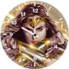 digital art wonder woman kc wall clock