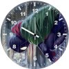 spiderman miles in rain me wall clock