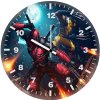 deadpool and wolverine steel and soul lk wall clock