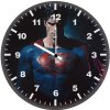 superman justice in the night ok wall clock