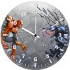 spiderman speeding into venom action bf wall clock