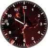 deadpool click selfie digital art v9 wall clock
