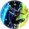 web slinging hero spider man in action ke wall clock