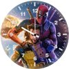 heroic pose of deadpool and wolverine my wall clock