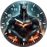 batman dreams at dusk ob wall clock