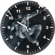 batman grappling hook night action scene zi wall clock