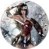 wonder woman digital artwork 2s wall clock