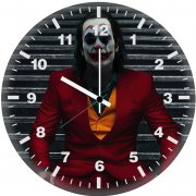 joker sitting on stairs r4 wall clock