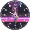 harley quinn wild world p2 wall clock