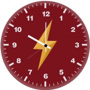 flash logo art gs wall clock