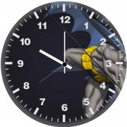 batman art superhero x4 wall clock