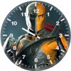 deathstroke digital fan art qw wall clock