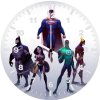 justice league artwork 7x wall clock