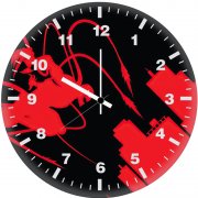 venom let there be carnage red minimal zm wall clock