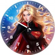 art supergirl c2 wall clock