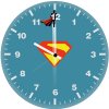 superman metropolis guardian 3o wall clock